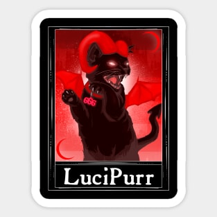 LuciPurr Tarot Sticker